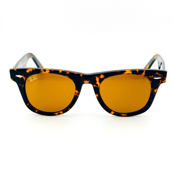 Ray-Ban Sunglasses RB2140 Wayfarer Classic Tortoise Frame Brown Lenses 50mm New! main image 8